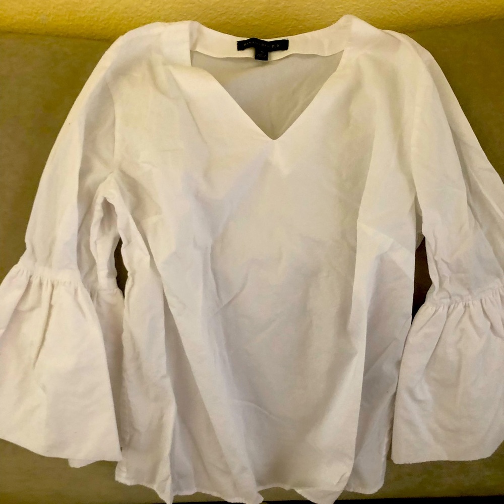 White Banana Republic cotton blouse